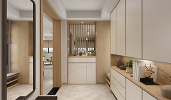 全屋定制玄關(guān)柜有哪些款式組合？