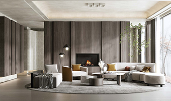 客廳墻面是定制護墻板還是墻布？