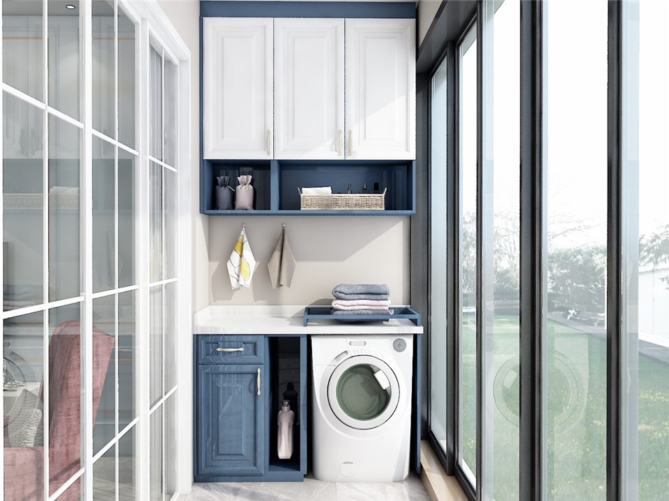 哪些整木定制的柜子可以與洗衣機(jī)組合？(圖2)