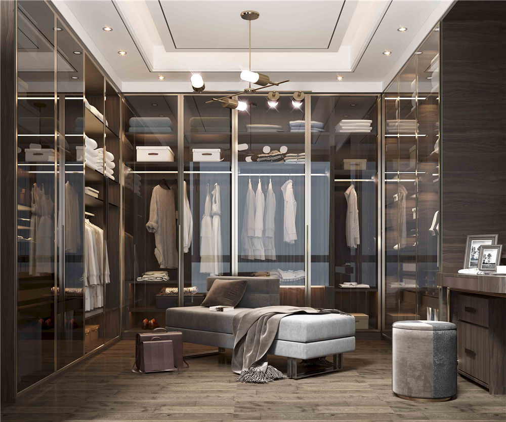 定制衣柜使用玻璃柜門好不好？(圖1)