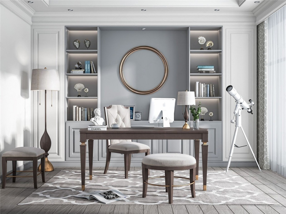 書房家具怎么擺放？書房風(fēng)水禁忌(圖1)