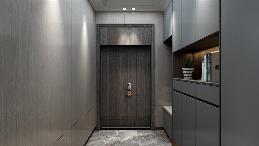 玄關(guān)定制鞋柜有哪些樣式？(圖4)