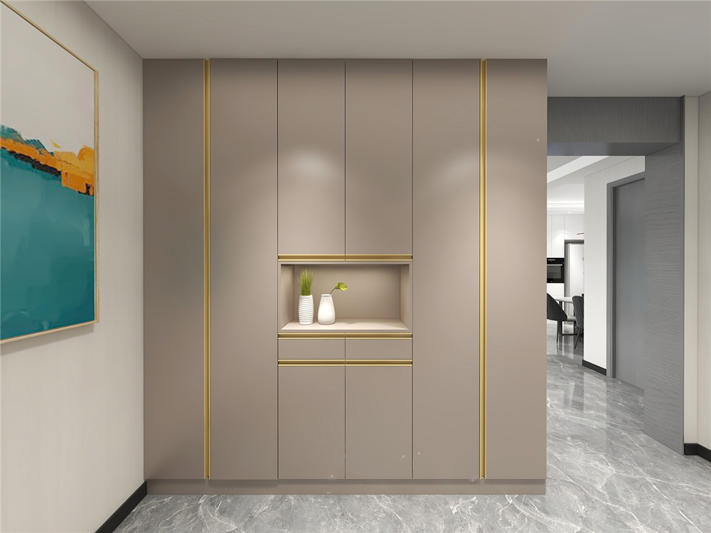 玄關(guān)定制鞋柜有哪些樣式？(圖1)