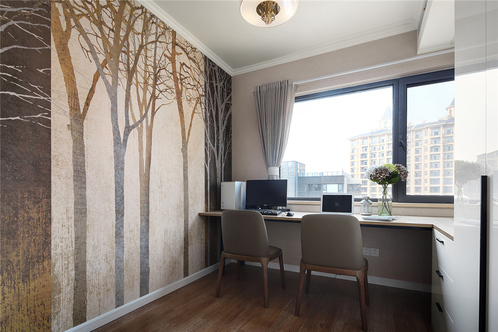 小戶(hù)型全屋定制如何設(shè)計(jì)書(shū)房？(圖3)