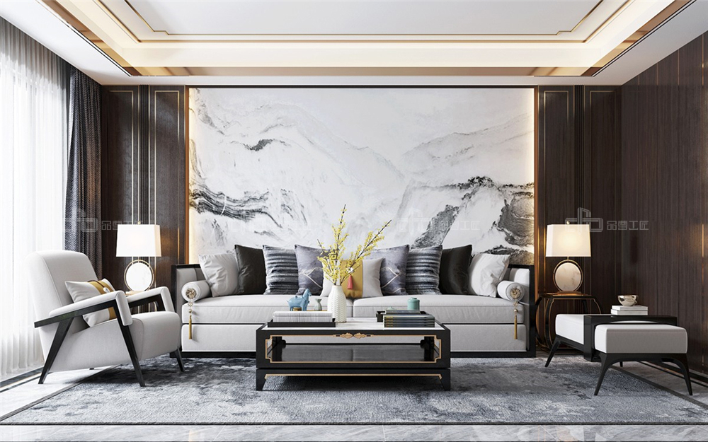 客廳沙發(fā)背景墻如何裝飾最好？(圖3)