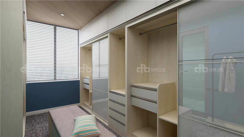 臥室衣柜由哪些結(jié)構(gòu)組成的？(圖2)