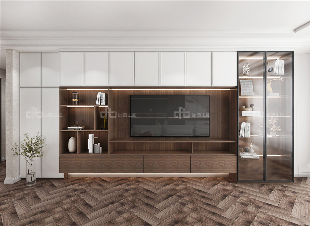 客廳電視柜定制怎么設(shè)計好，有哪些款式？(圖2)