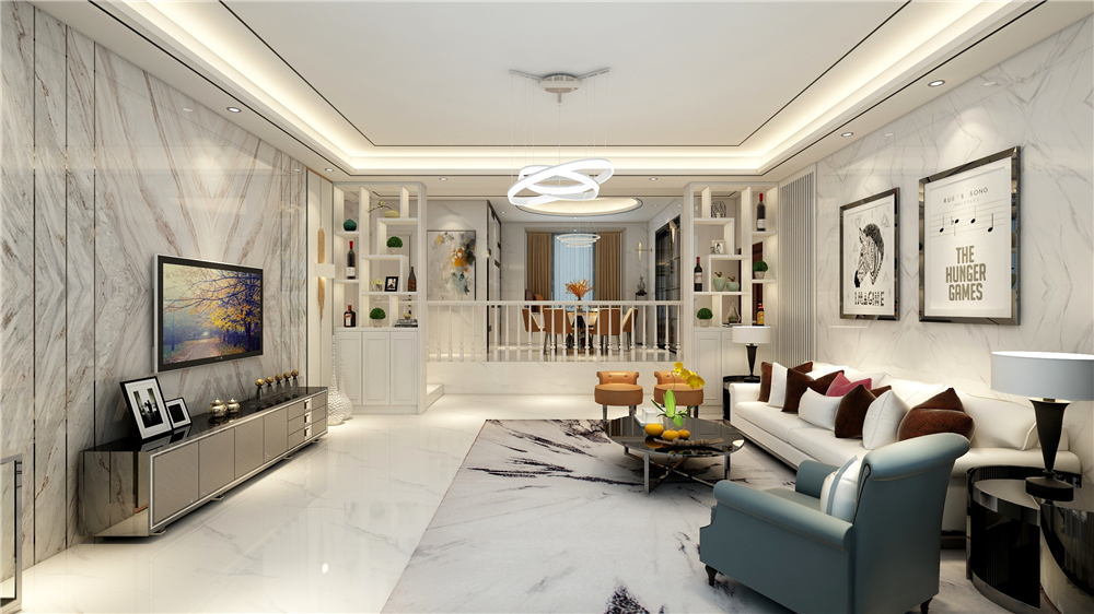 全屋定制怎么設(shè)計(jì)客餐廳的隔斷？(圖3)