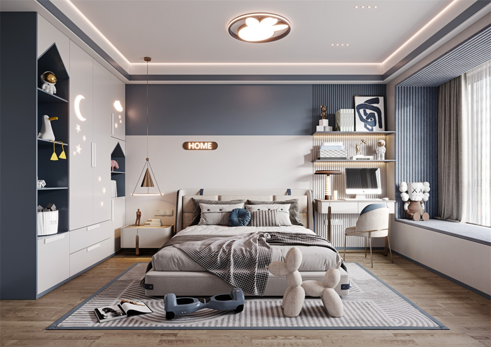 全屋設(shè)計兒童房定制要注意什么？(圖2)