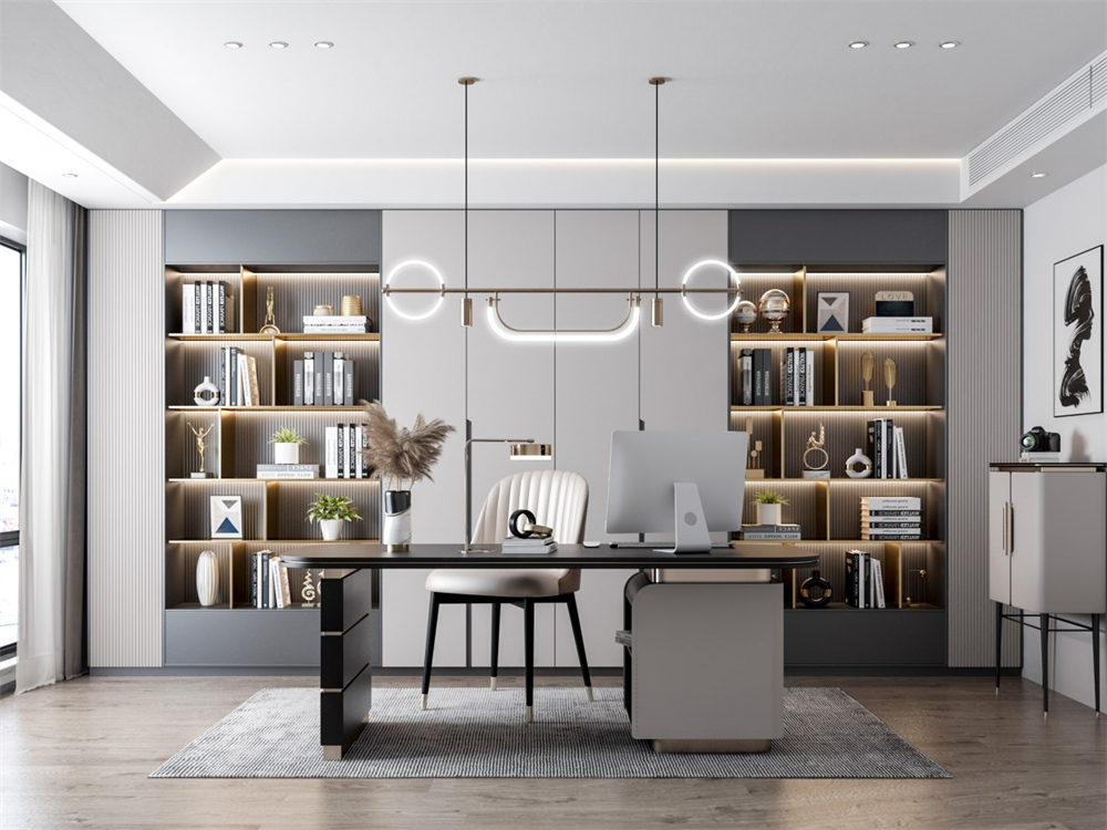 書房定制書柜設計要注意什么？(圖2)
