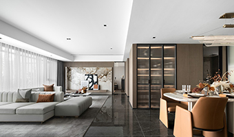 146㎡現(xiàn)代輕奢風(fēng)格，整木定制圖片