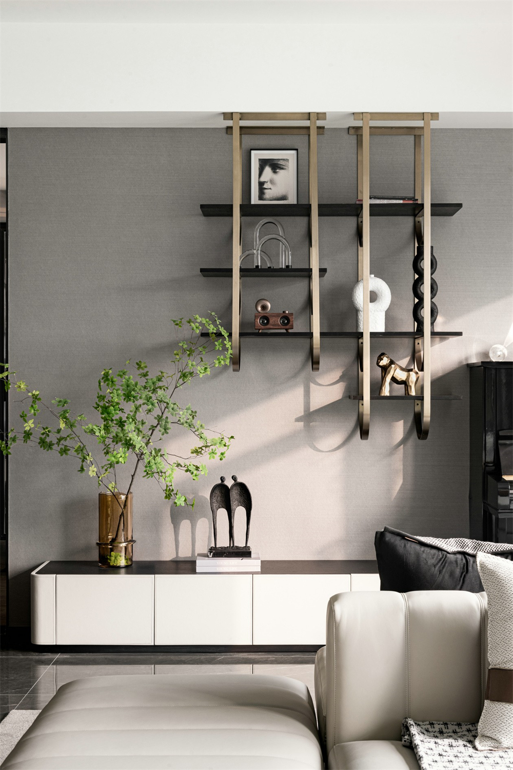 146㎡現(xiàn)代輕奢風(fēng)格，整木定制圖片(圖4)