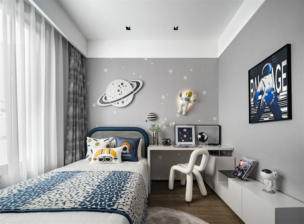 146㎡現(xiàn)代輕奢風(fēng)格，整木定制圖片(圖14)