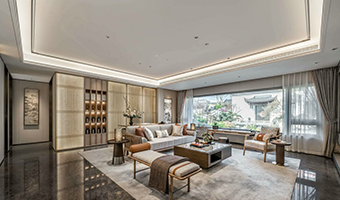 整木定制新中式風(fēng)格，125㎡樣板房賞析