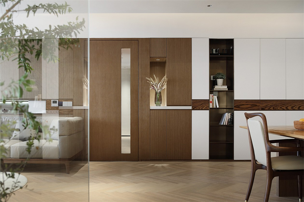 200㎡大平層整木定制，現(xiàn)代極簡風(fēng)格(圖4)