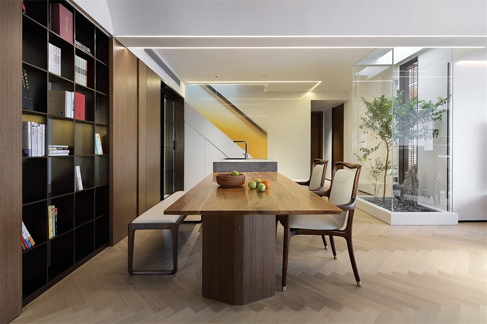 200㎡大平層整木定制，現(xiàn)代極簡風(fēng)格(圖8)