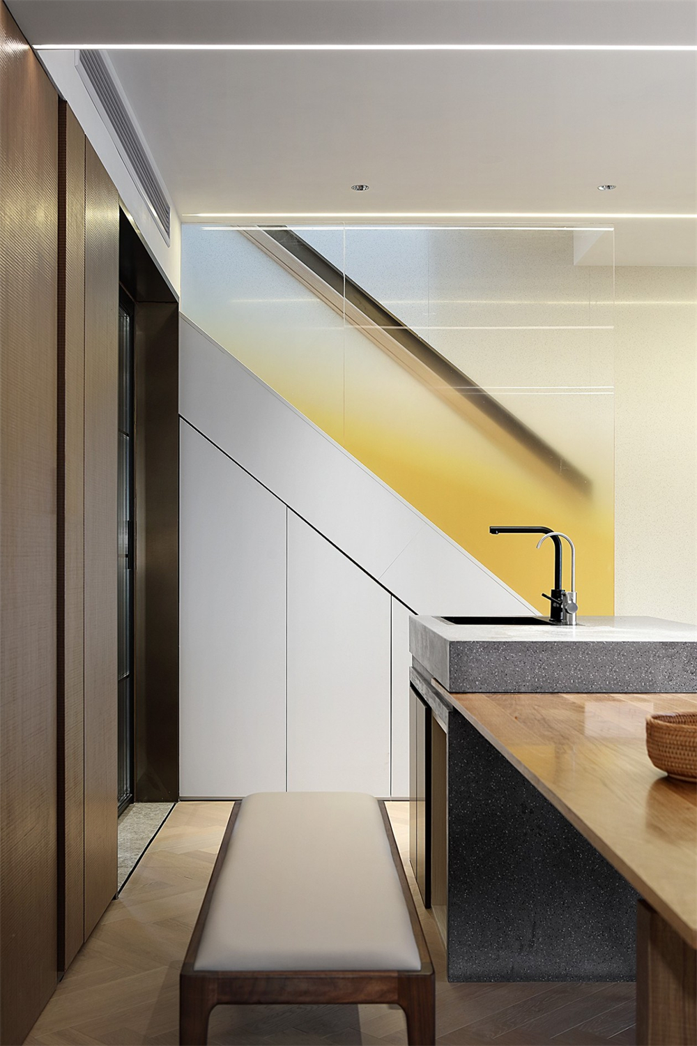 200㎡大平層整木定制，現(xiàn)代極簡風(fēng)格(圖12)