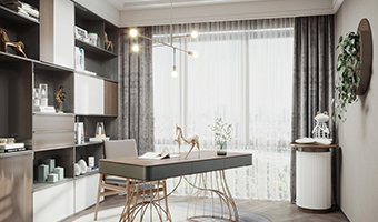 書房窗簾怎么搭配比較好看？