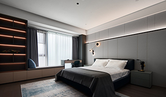 340㎡大平層整木定制，現(xiàn)代極簡風格設(shè)計