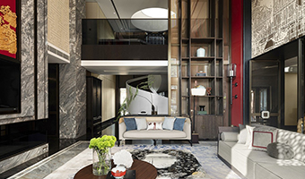 1200㎡整木定制新中式別墅，設(shè)計夢回大唐