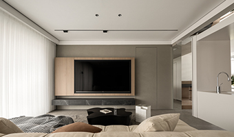 124㎡商品房整木定制，現(xiàn)代簡約風格設(shè)計