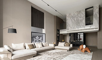 530㎡現(xiàn)代極簡豪宅，天然木皮定制別墅