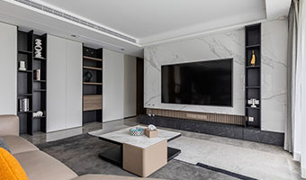 200㎡全屋整木定制設(shè)計，現(xiàn)代時尚簡約風格