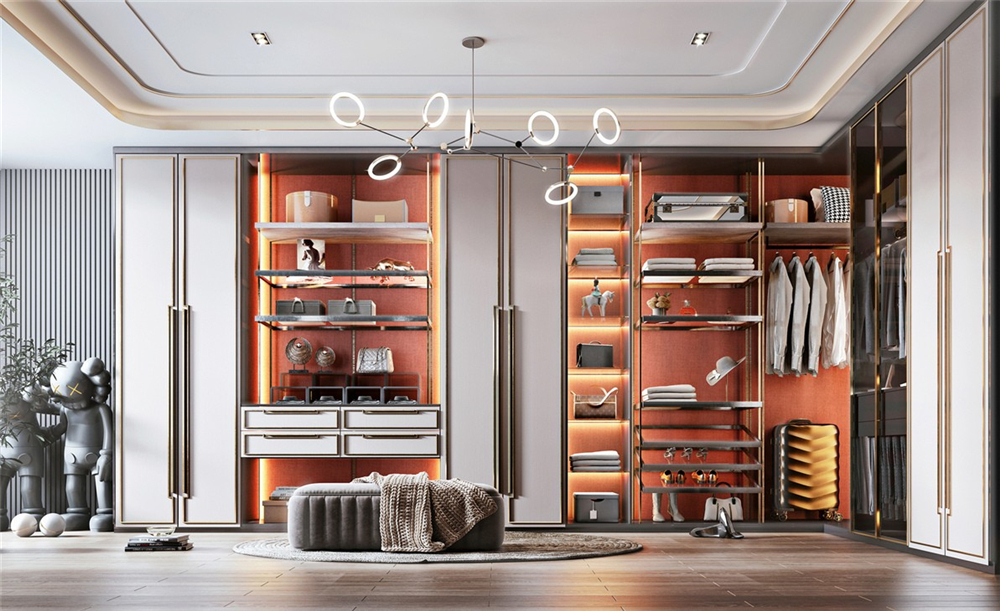 主臥衣柜設(shè)計(jì)什么款式柜門(mén)好？(圖2)
