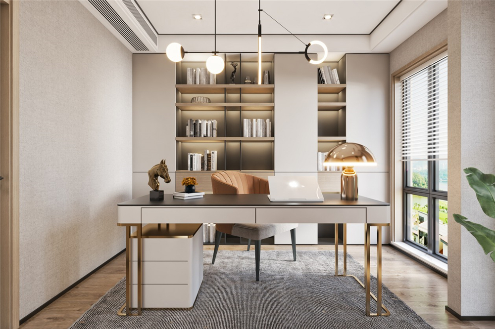 全屋定制書房裝修要注意什么？(圖1)